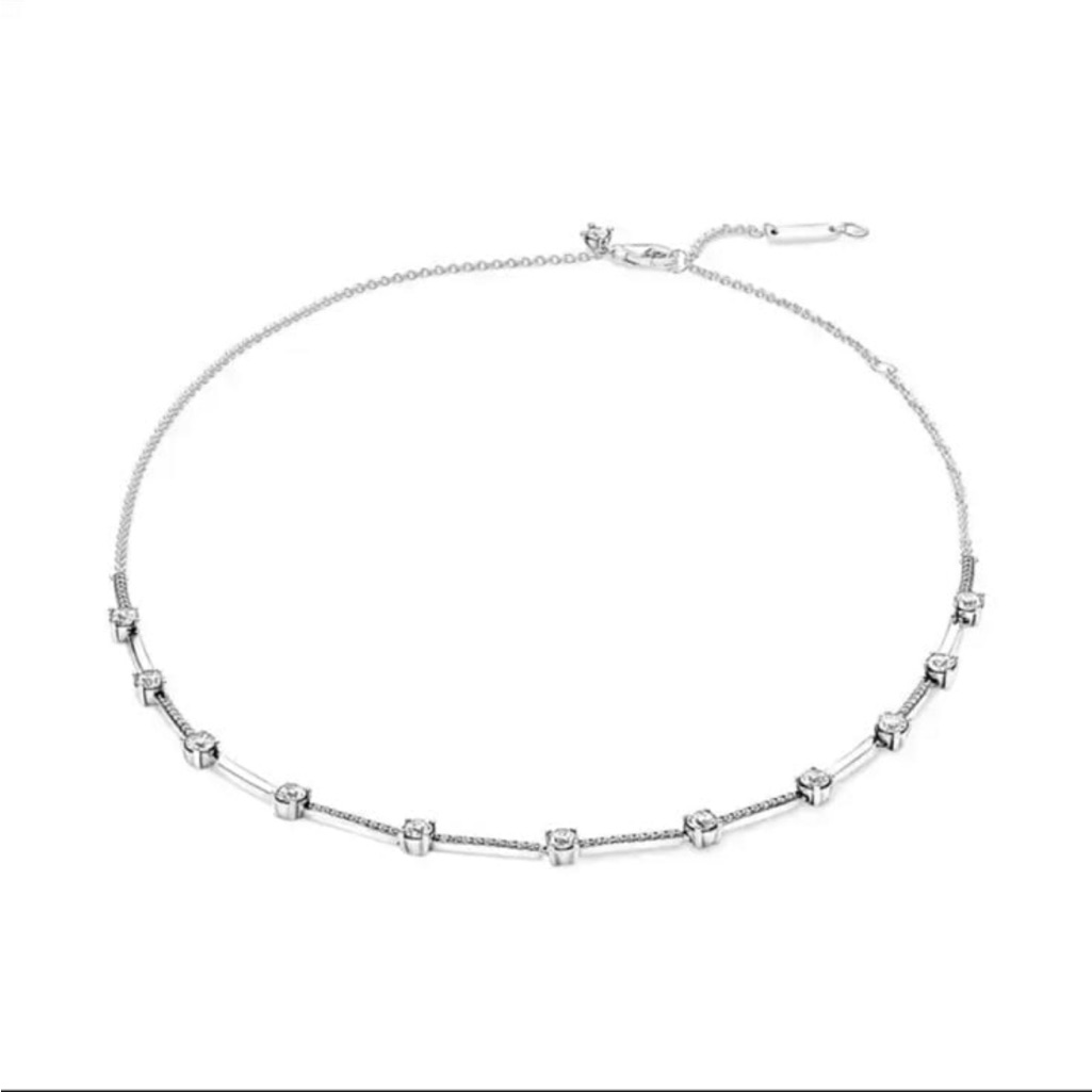 Gorgeous Pure Silver 925 Stamped Necklace With Swarovski Elements 37$